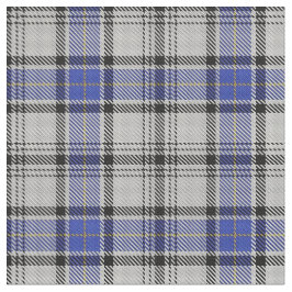 Tecido azul branco do Tartan de Hannay do clã