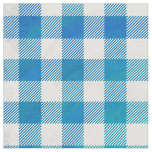 Tecido Azul Checkered e branco da xadrez do búfalo
