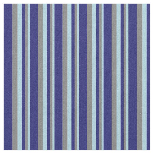 Tecido Azul-claro, Cinzas e Linhas Azuis-Noturnas (Detalhe)