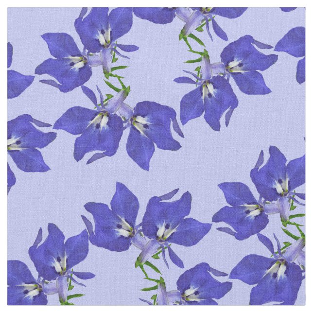 Tecido azul da flor do Lobelia (Detalhe)
