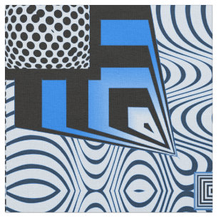 Tecido Azul da Op-Arte de Arcturian