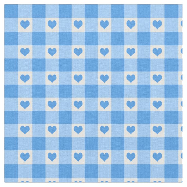 Tecido Azul da verificação do guingão e do teste padrão | (Detalhe)