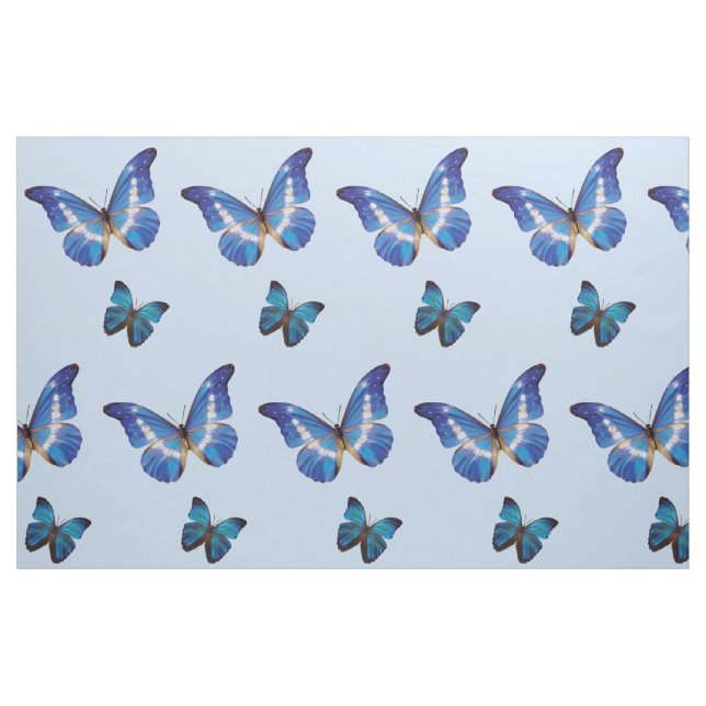 Tecido azul das borboletas de Morpho (Fat Quarter)