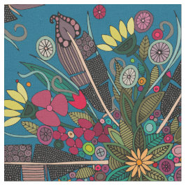 Tecido azul-de-bófia