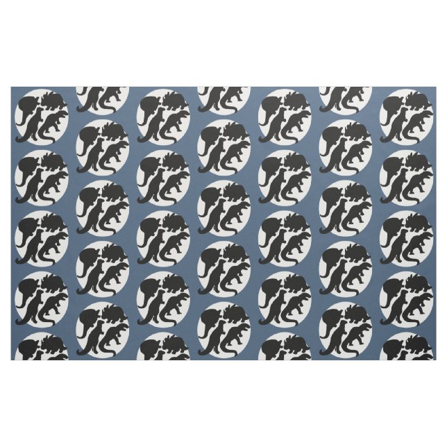 Tecido azul de Dino (Fat Quarter)