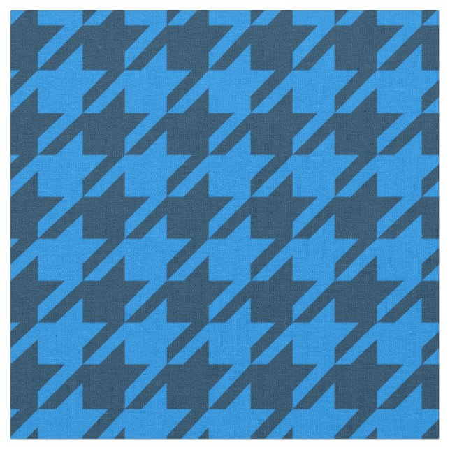 Tecido azul de Houndstooth (Detalhe)