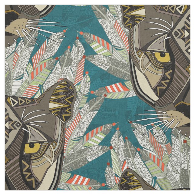 Tecido azul de montanha nativa (Modelo)