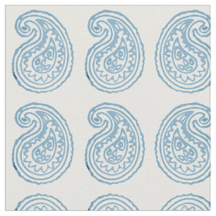 Tecido azul de Paisley do ovo do pisco de peito