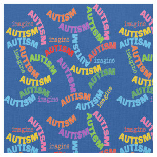 Tecido Azul de Repetição do Autismo