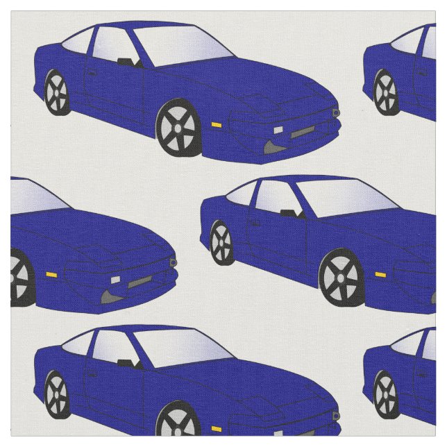 Tecido azul do carro de esportes de JDM (Detalhe)
