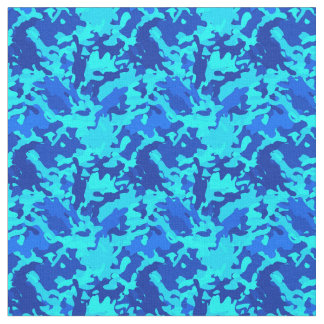 Tecido Azul do impressão de Camo da camuflagem
