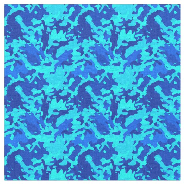 Tecido Azul do impressão de Camo da camuflagem (Detalhe)