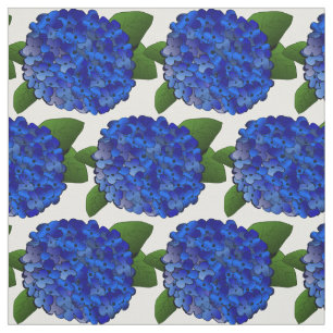 Tecido azul do impressão do Hydrangea