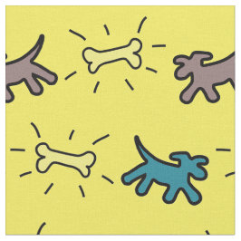 Tecido azul do osso de cão Y do estilo