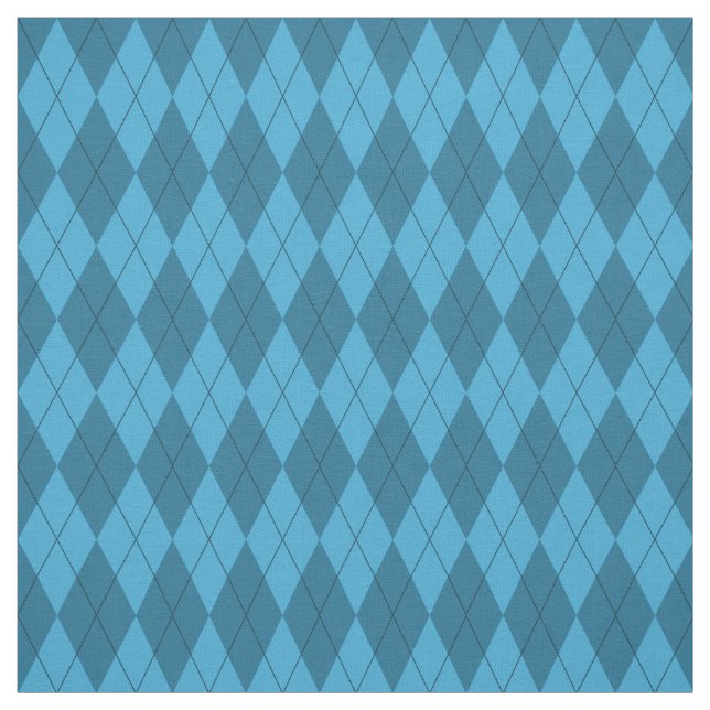 Tecido azul do teste padrão de Argyle (Modelo)