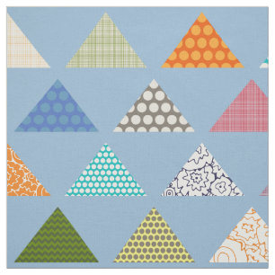 Tecido Azul do triângulo de Seaview