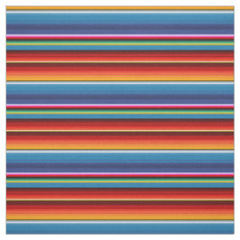 Tecido Azul Dourado Vermelho Mexicano Sarape