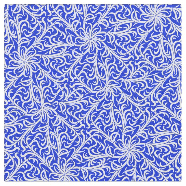 Tecido Azul e branco de Winston Delft (Detalhe)