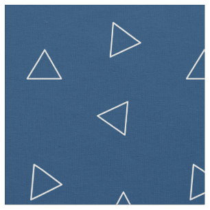 Tecido azul e branco do triângulo por Stickelberr