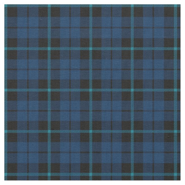 Tecido azul escuro com impressão azul da xadrez da tira (Detalhe)