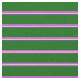 Tecido Azul Escuro, Rosa claro, Orquídea e Verde Escuro