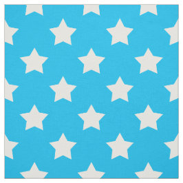 Tecido Azul Estrelas Brancas Padrão Têxtil Decorativo