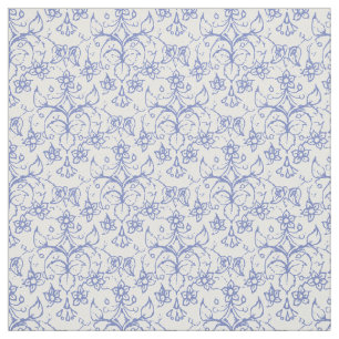 Tecido Azul feito sob encomenda da pervinca em floral