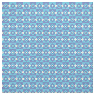 Tecido Azul Geométrico