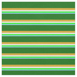 Tecido Azul, Limão, Branco, Goldenrod, Verde escuro