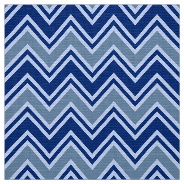 Tecido Azul marinho e Cinza Chevron Upholstery (Modelo)
