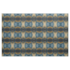 Tecido Azul Marinho e Dourado Moderno Padrão Boho Sem Cos
