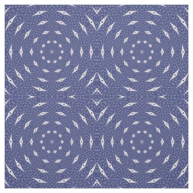 Tecido Azul Marinho e Mitocôndrias Mandala Rosa (Modelo)