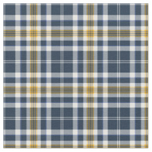 Tecido Azul Marinho e Xadrez Esportivo Dourado Amarelo