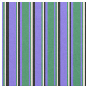 Tecido Azul médio, Verde marinho, Bisque e Preto