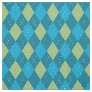 Tecido Azul Padrão de Argyle