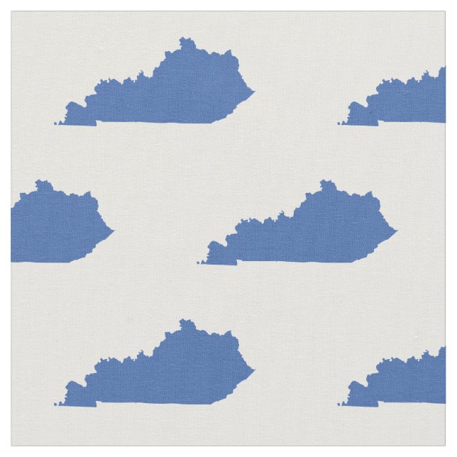 Tecido Azul Padrão do Estado do Kentucky (Detalhe)