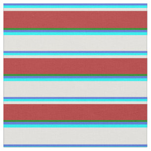 Tecido Azul Real, Aqua, Ciano Claro, Vermelho e Verde Col