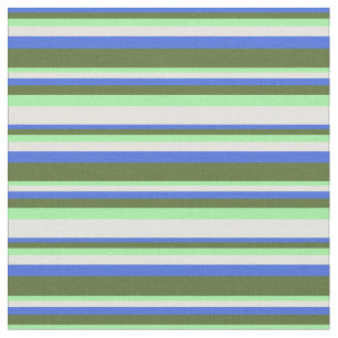 Tecido Azul Real, Verde Azul Escuro, Verde e Amarelo Clar