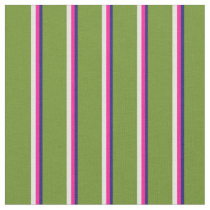 Tecido Azul, Rosa Profundo, Amarelo Claro e Verde,