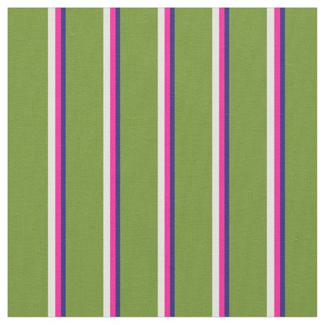 Tecido Azul, Rosa Profundo, Amarelo Claro e Verde, (Detalhe)