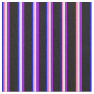 Tecido Azul, Rosa Quente, Lavanda, Violeta Escuro e Preto