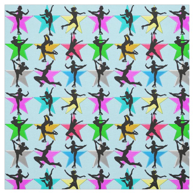 TECIDO AZUL SUPER STAR FIGURE SKATING (Modelo)