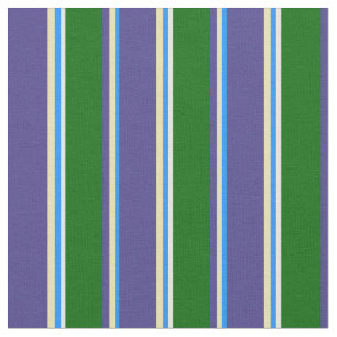 Tecido Azul, Tan, Azul Escuro, Verde Escuro, Creme da Cas