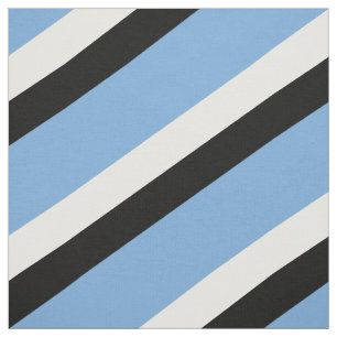 Tecido Azul, teste padrão listrado preto e branco