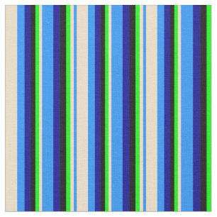 Tecido Azul, Tom, Limão, Preto e Azul Escuro Colorido
