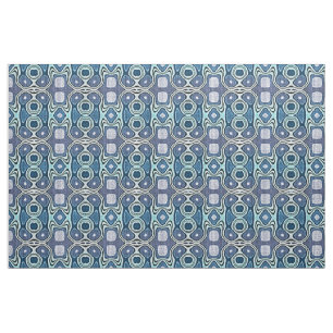 Tecido Azul Turquesa Verde Menta Violeta Padrão de Batik 