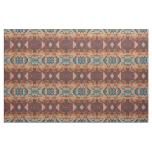 Tecido Azul Turquesa Vermelho Taupe Marrom Laranja Olhar
