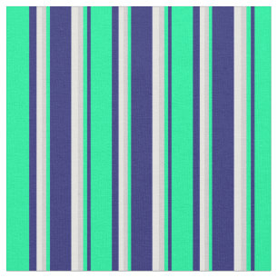 Tecido Azul, Verde, Cinza Leve e Creme de Casa