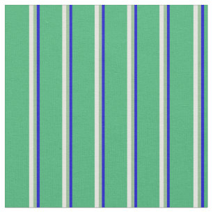 Tecido Azul, Verde-escuro, Amarelo-claro e Verde-Mar