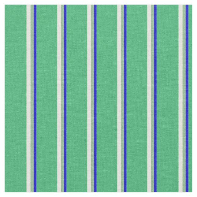 Tecido Azul, Verde-escuro, Amarelo-claro e Verde-Mar (Detalhe)